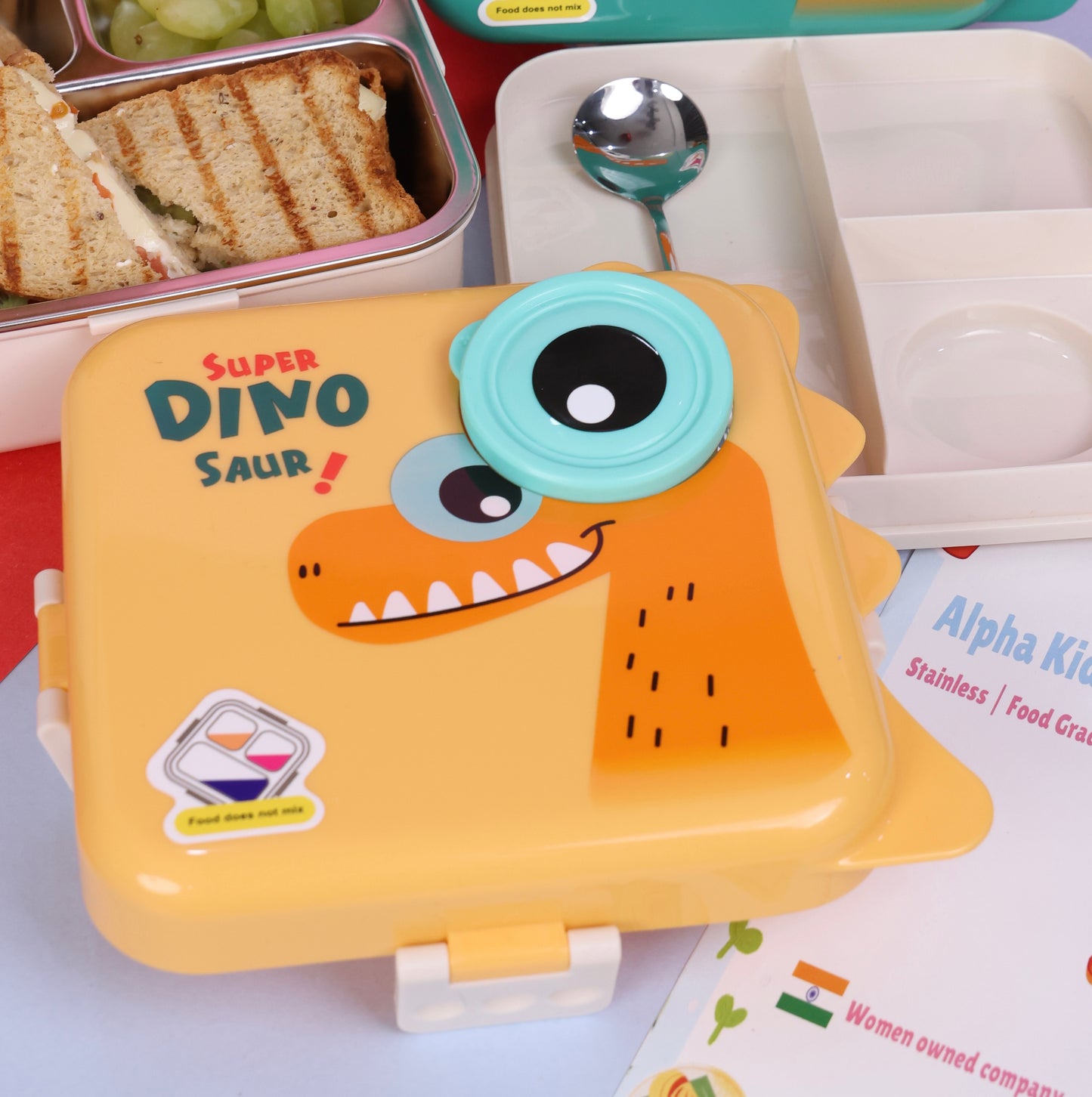Dino 2-Story Lunch Box β Big, Fun & Perfect for School! π¦π±