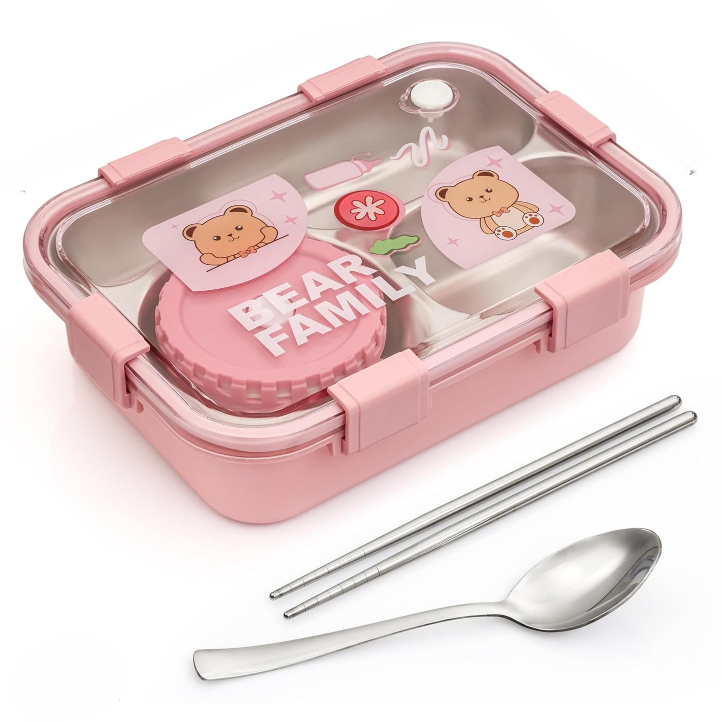 Compact Kids' Bento Lunch Box β Fun, Organized & Leak-Proof! π±β¨