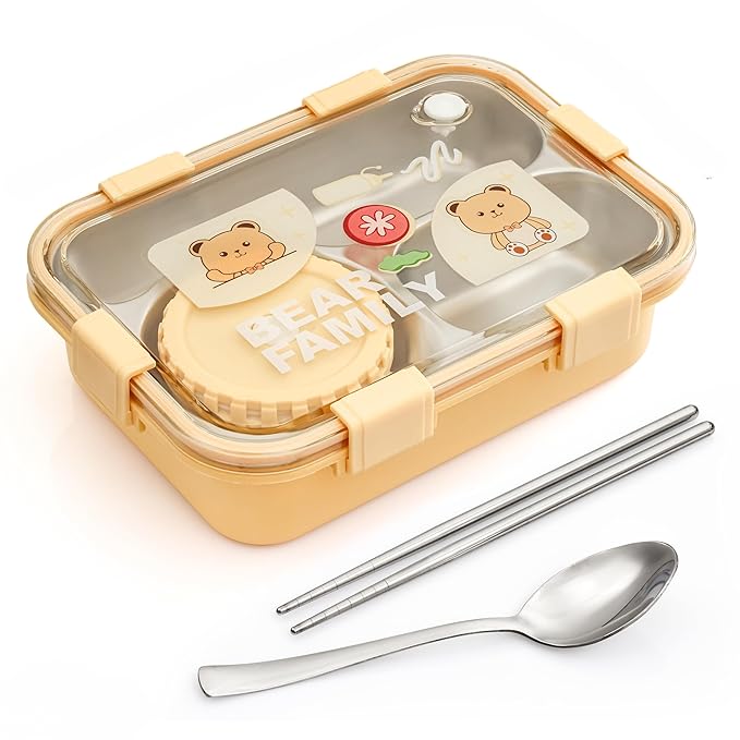 Compact Kids' Bento Lunch Box – Fun, Organized & Leak-Proof! 🍱✨