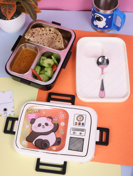 Panda Lunch Box – Cute, Spacious & Practical! 🐼🍱