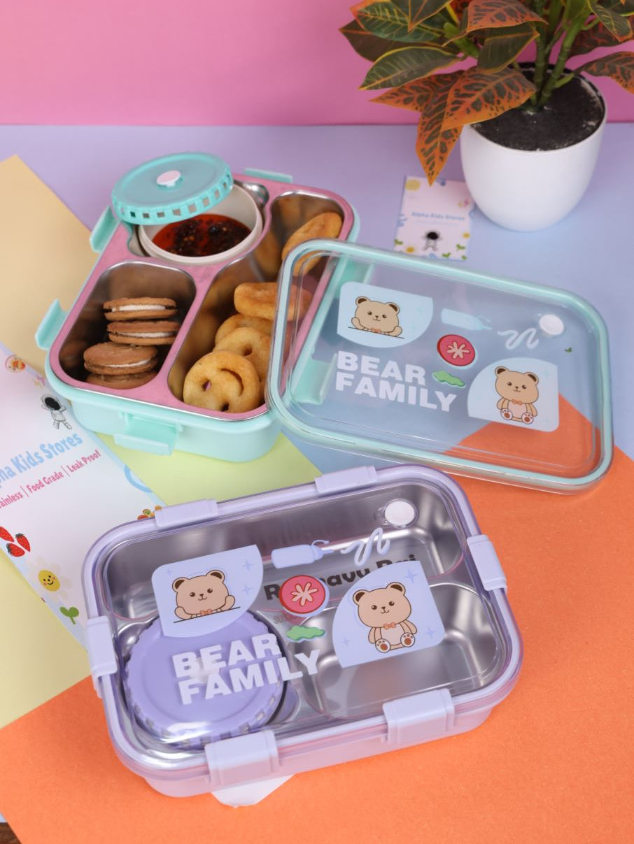 Compact Kids' Bento Lunch Box – Fun, Organized & Leak-Proof! 🍱✨