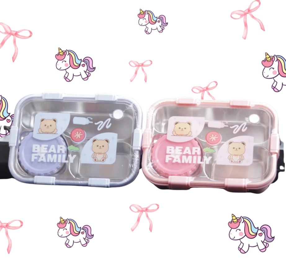 Compact Kids' Bento Lunch Box – Fun, Organized & Leak-Proof! 🍱✨