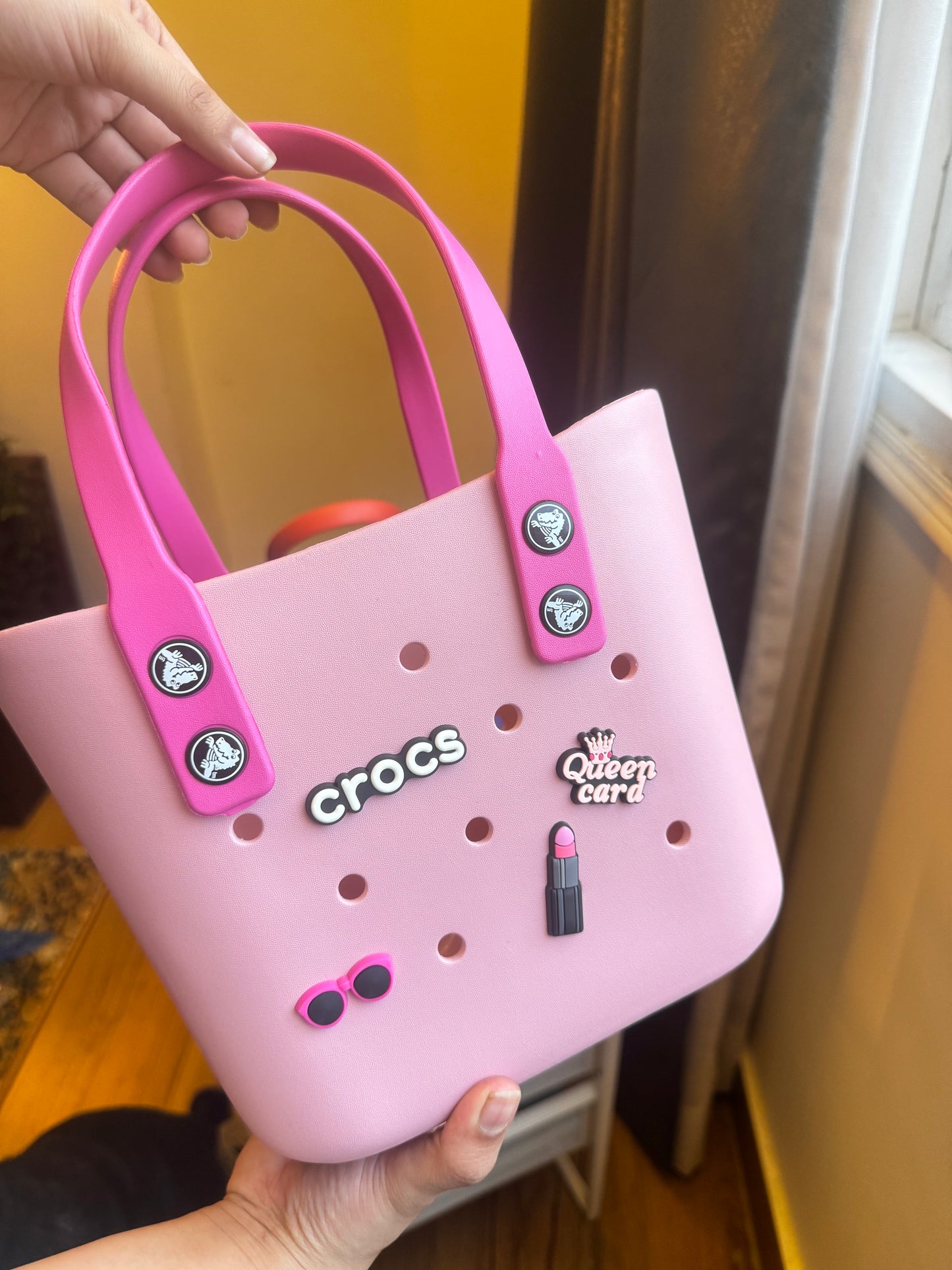 Mini Crocs Bag with 8 Jibbitz Charms
