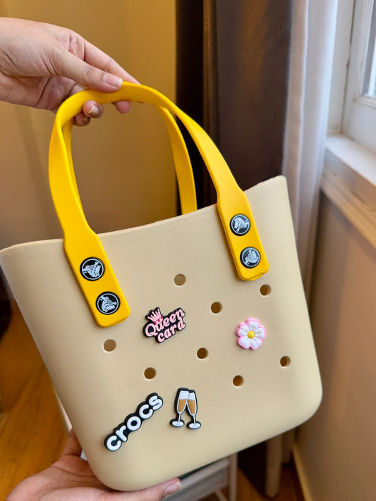 Mini Crocs Bag with 8 Jibbitz Charms