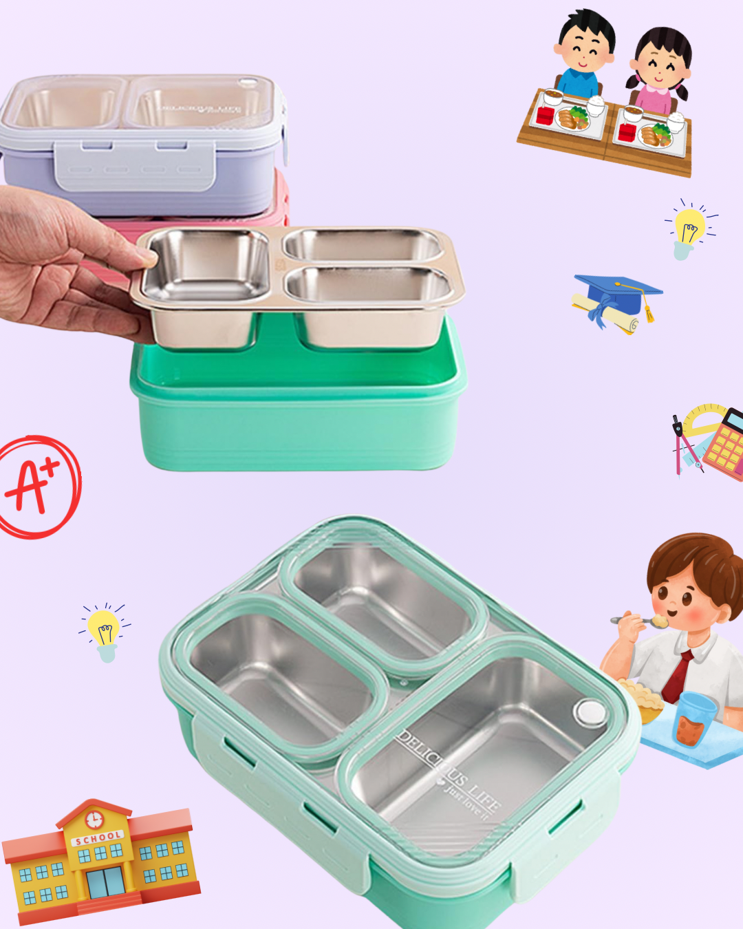 Minimalist Leak-Proof Lunch Box – Simple, Stylish & Functional 🍱✨