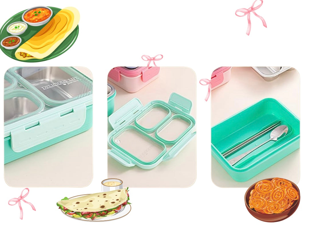 Minimalist Leak-Proof Lunch Box – Simple, Stylish & Functional 🍱✨