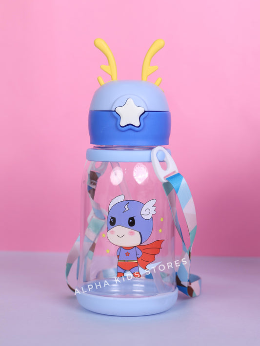 Budget-Friendly Horn Cap Water Bottle – Cute, Fun & Easy to Carry! 🍼🦄