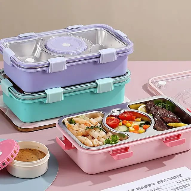 Long and Sleek Bento Box with Bowl