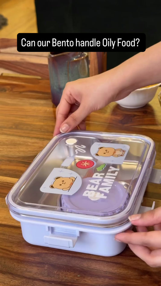 Compact Kids' Bento Lunch Box – Fun, Organized & Leak-Proof! 🍱✨